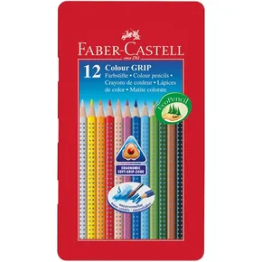 Crayon Grip 2001 blaszane pudełeczko 12szt Faber Castell 112413